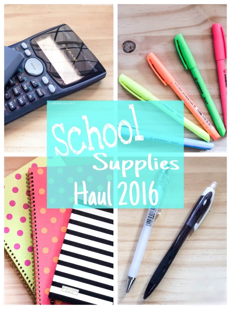 School supplies 2015